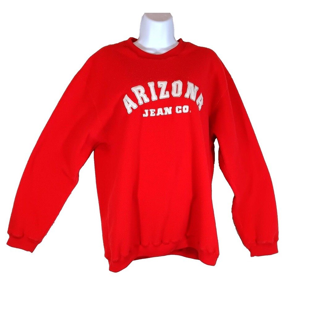 Arizona Co Sweatshirt Womans Red XL (18- 20) 100%‎ Polyester Pullover Sweater